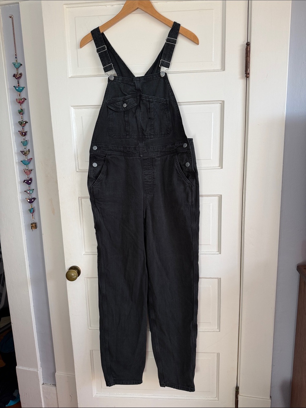 Outerknown Fair trade Black Denim Overalls